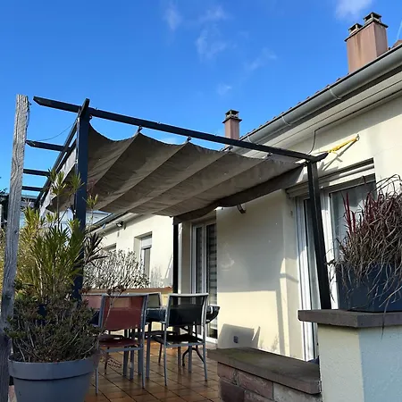 Rare Maison Moderne Proche Centre Avec Jardin Parking Gratuit 度假居 科尔马